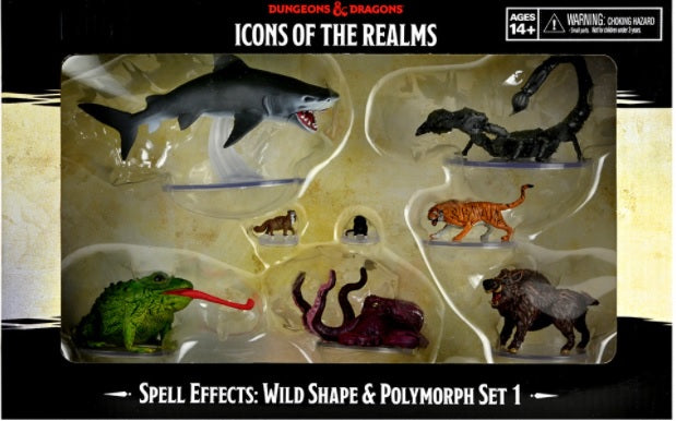 D&D Icons of the Realm: Premium Set - Spell Effects: Wild Shape & Polymorph Set 1 RPG Miniatures WizKids