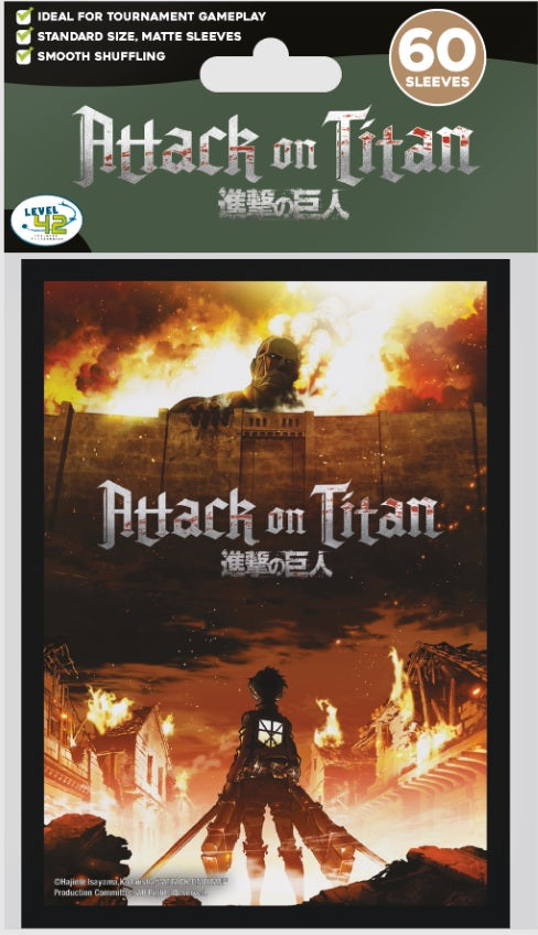 Player's Choice: 60Ct Standard Deck Protectors Attack on Titan Wall Card Sleeves Player's Choice