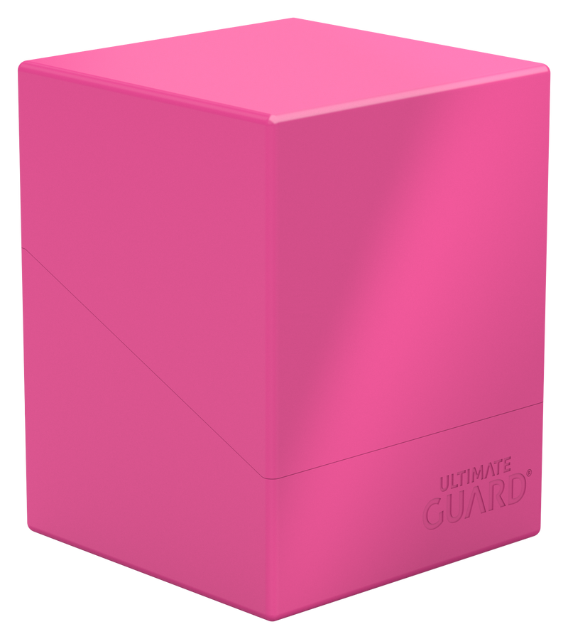Ultimate Guard: Boulder 100+ - Neon Solid Pink Deck Boxes & Storage Ultimate Guard