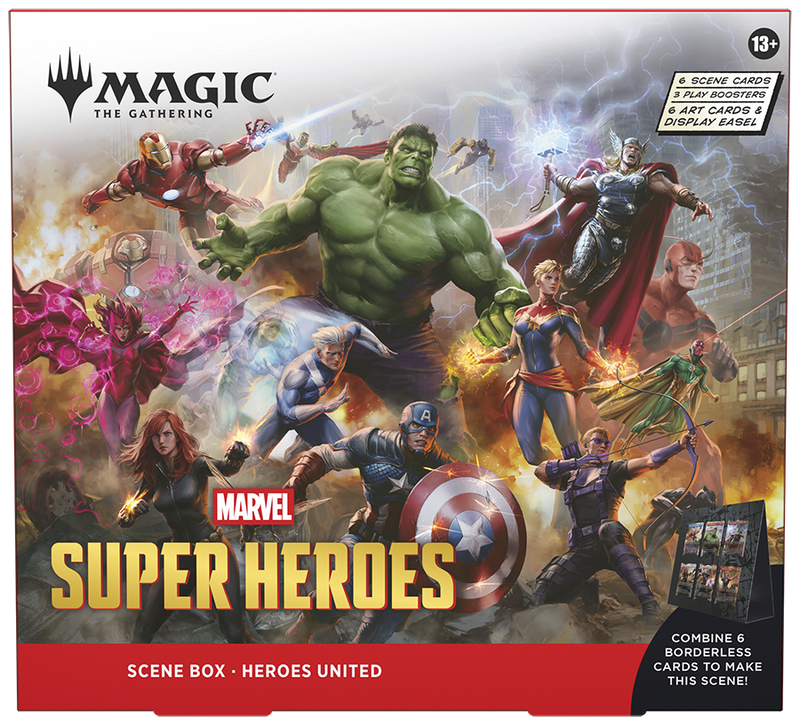 MTG Marvel Super Heroes - Scene Box (Heroes United) (Release Date: June 19) MTG Sealed Magic: The Gathering