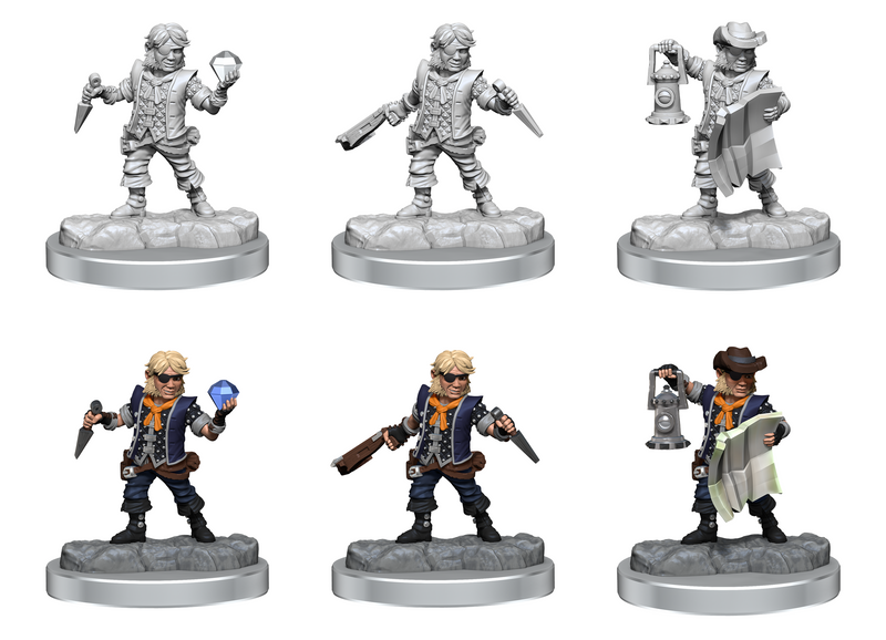D&D Frameworks: W2 Halfling Rogue RPG Miniatures WizKids   