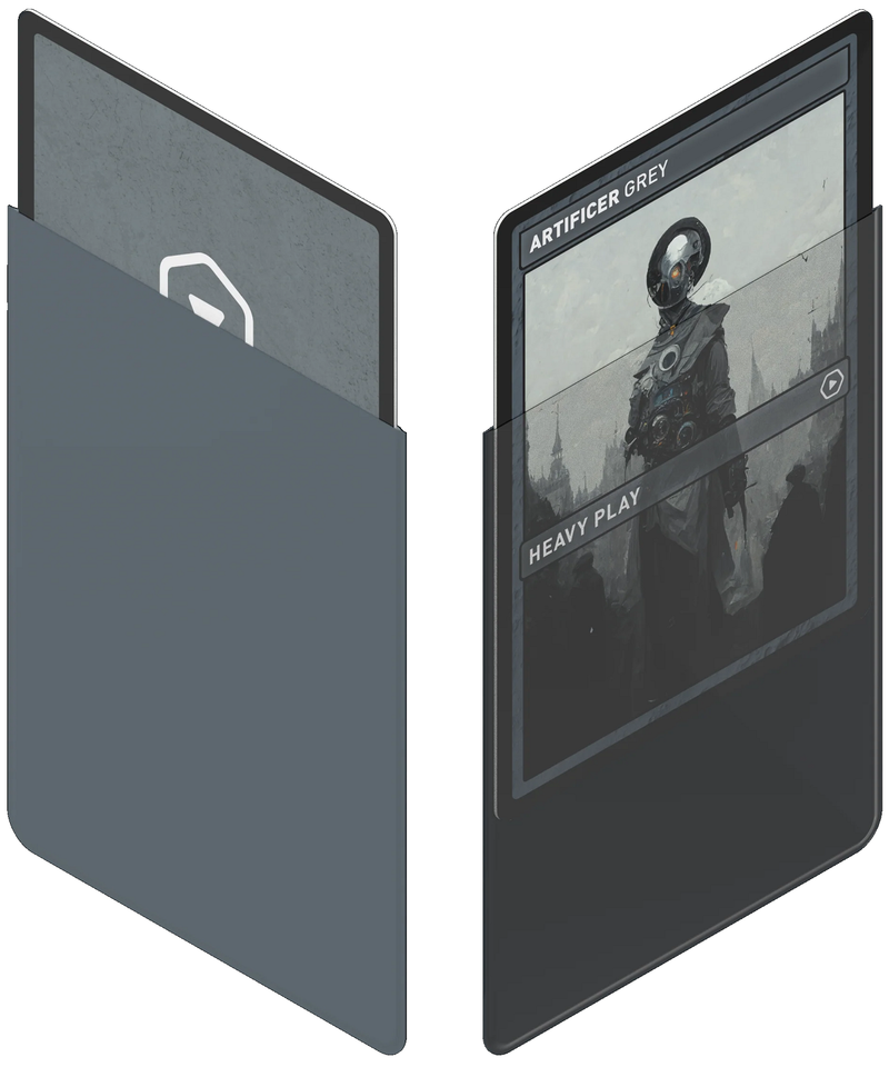 Heavy Play: Curv Sleeves - "Artificer Grey" 100Ct Card Sleeves Heavy Play