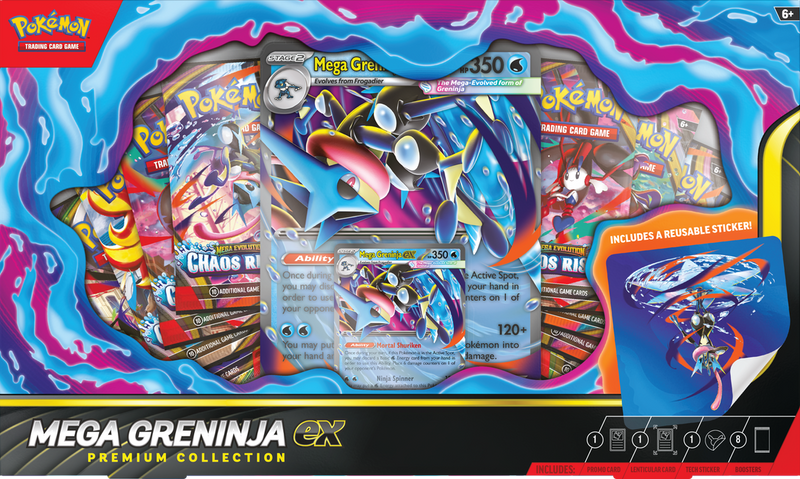 Pokémon: Mega Greninja ex Premium Collection (Limit 1) (Release Date: July 3) Pokemon Sealed Pokémon