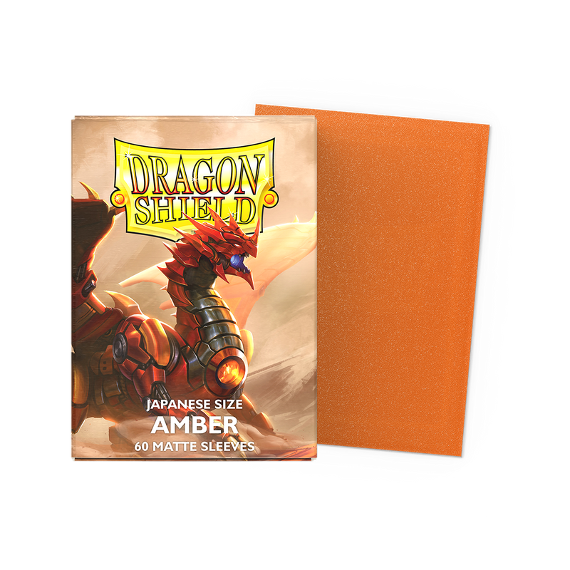 Dragon Shield: Japanese Size Sleeves - Matte Amber 60Ct Card Sleeves Dragon Shield
