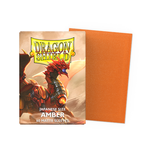 Dragon Shield: Japanese Size Sleeves - Matte Amber 60Ct Card Sleeves Dragon Shield
