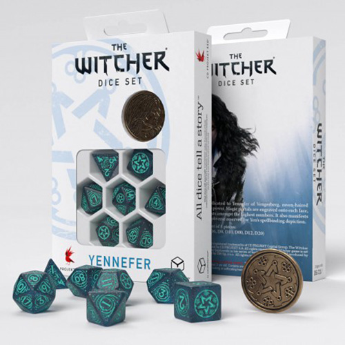 Q-Workshop: The Witcher Yennefer Sorceress Supreme 7-Die Set Dice & Gaming Accessories Q Workshop