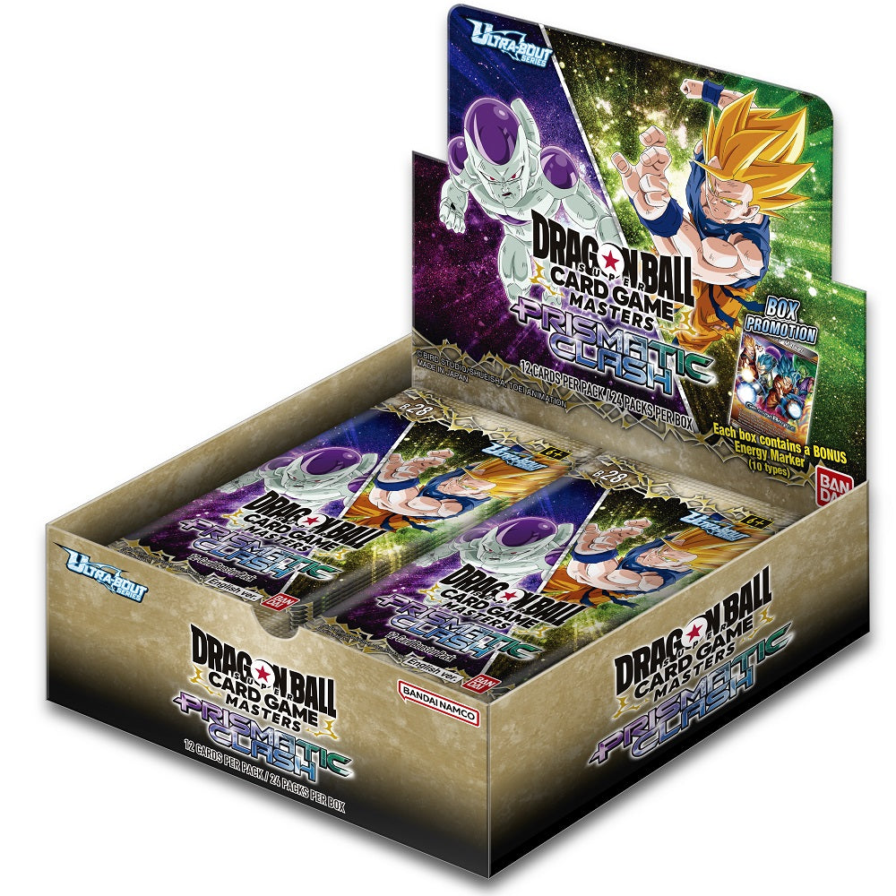 Dragon Ball Super Masters: B28 New Series Set 1 Booster Box Prismatic Clash Dragon Ball Super Sealed Dragon Ball Super