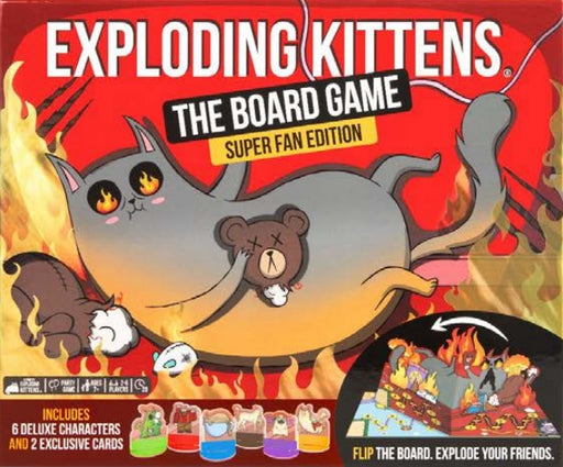 Exploding Kittens: The Board Game (Super Fan Edition) Board Games Exploding Kittens