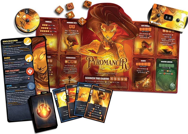 [PREORDER Q3] Dice Throne: Hero Pack - Pyromancer Board Games Dice Throne