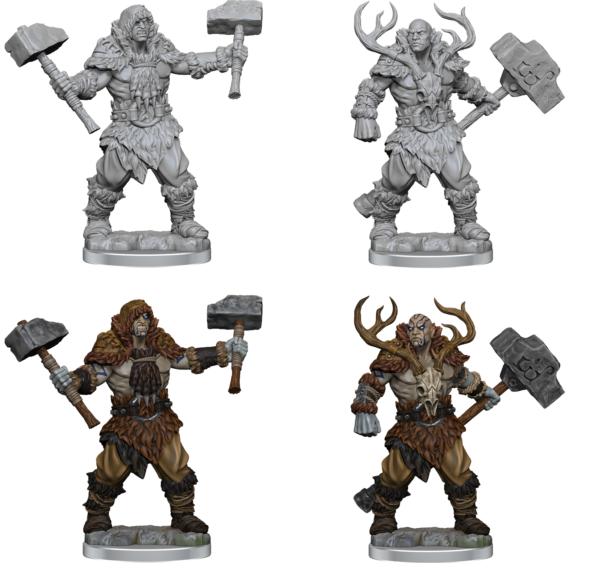 D&D Frameworks: W2 Goliath Barbarian RPG Miniatures WizKids   