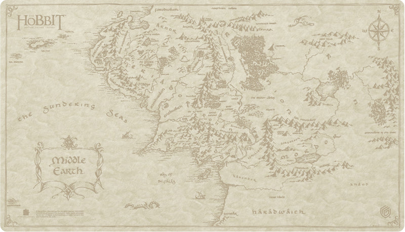 Ultimate Guard: Faux Leather Playmat - "Middle-Earth Map" The Hobbit Playmats Ultimate Guard