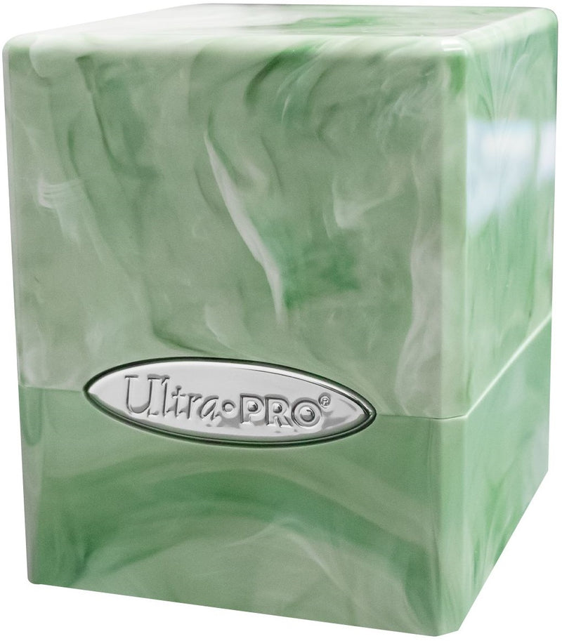 Ultra Pro: Satin Cube - Marble Lime Green/White Deck Boxes & Storage Ultra Pro