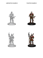 Pathfinder Unpainted Miniatures: WV4 Town Guards Unpainted Miniatures WizKids