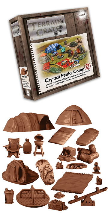 Terrain Crate: Crystal Peaks Camp Terrain Mantic Games   