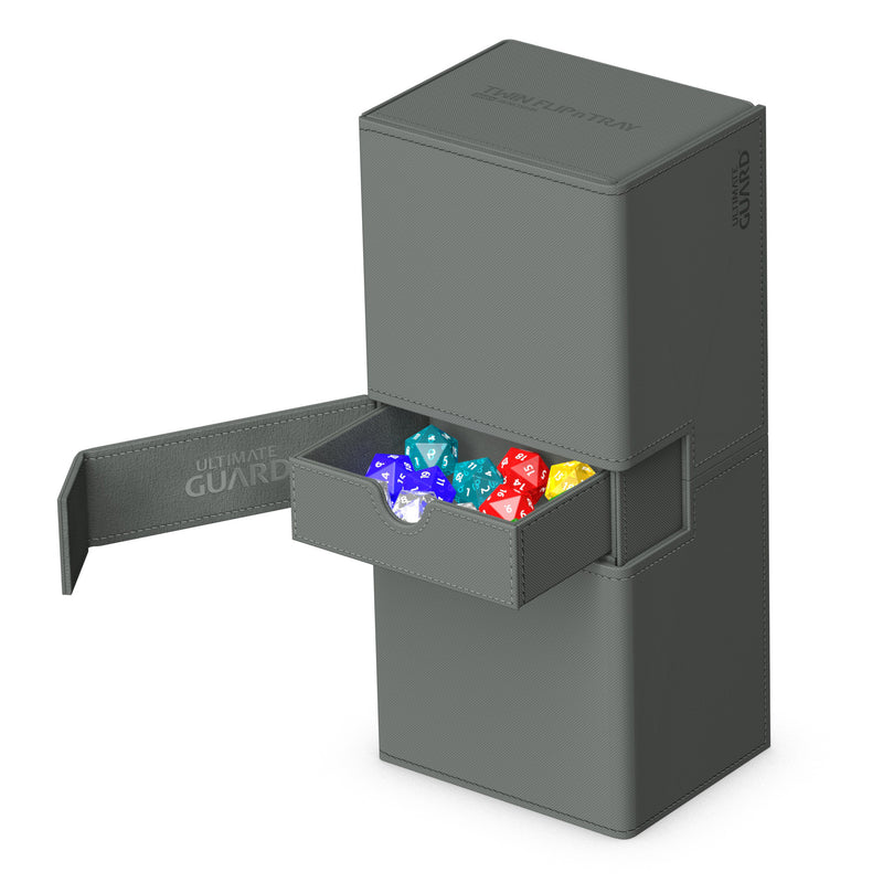 Ultimate Guard: Twin Flip 'n' Tray Grey (266+) Product Type Unknown Ultimate Guard