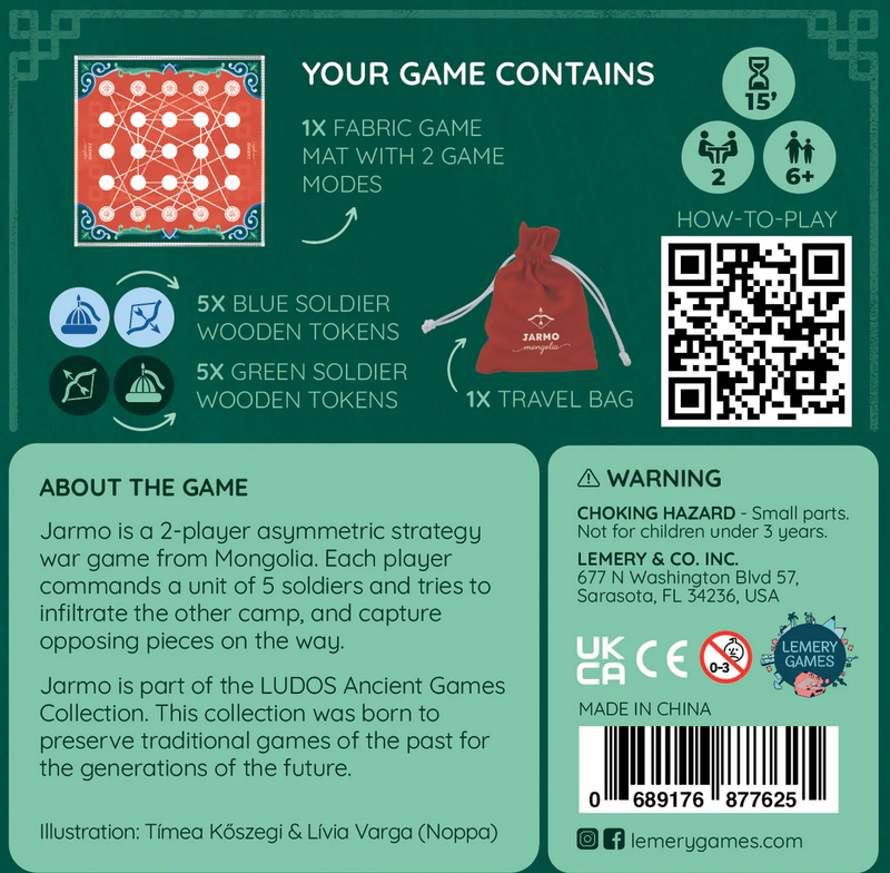 Ludos: Ancient Games Asia Collection - Jarmo Board Games Lemery Games