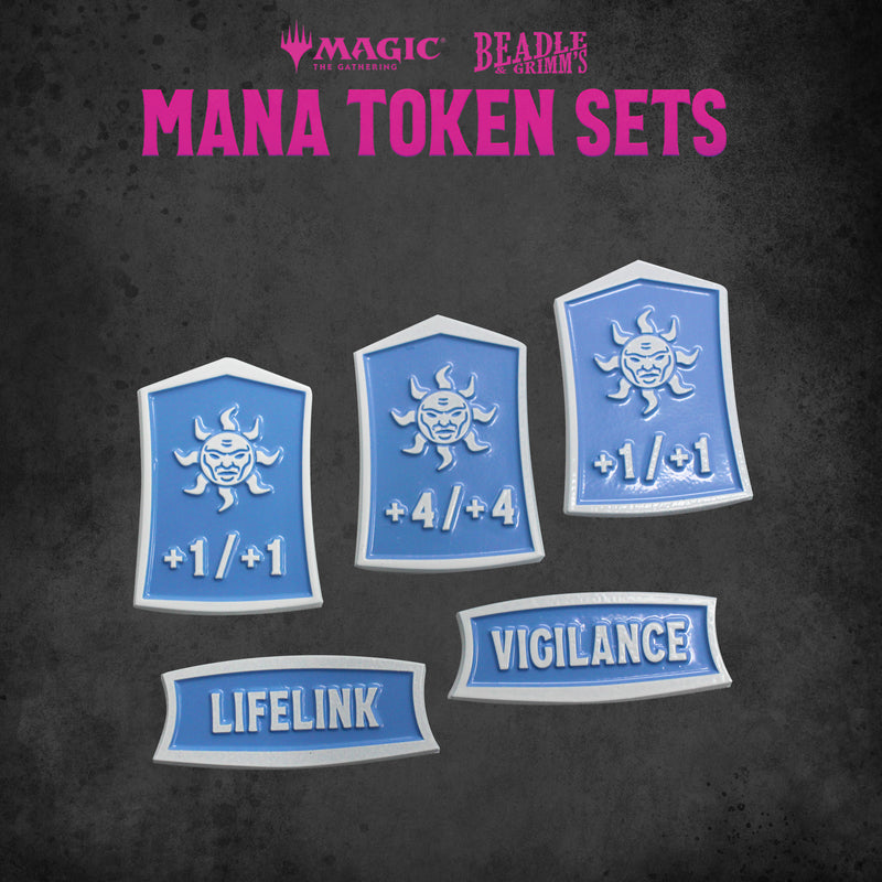 Beadle & Grimm's: Token Set MTG White Mana Dice & Gaming Accessories Beadle & Grimm's