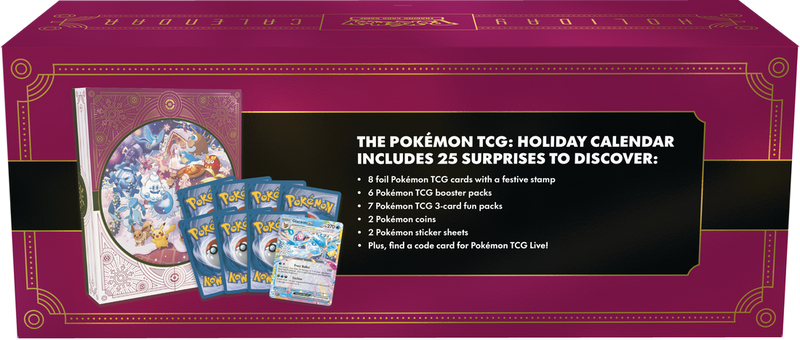 Pokémon Holiday Calendar 2025 Pokemon Sealed Pokémon