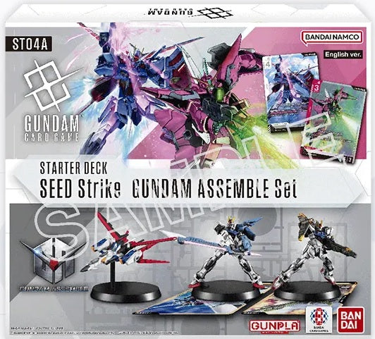 Gundam Card Game: Starter Deck + Gundam Assemble - Seed Strike [ST04A] (Limit 1 Per Person) Gundam Card Game Sealed Bandai