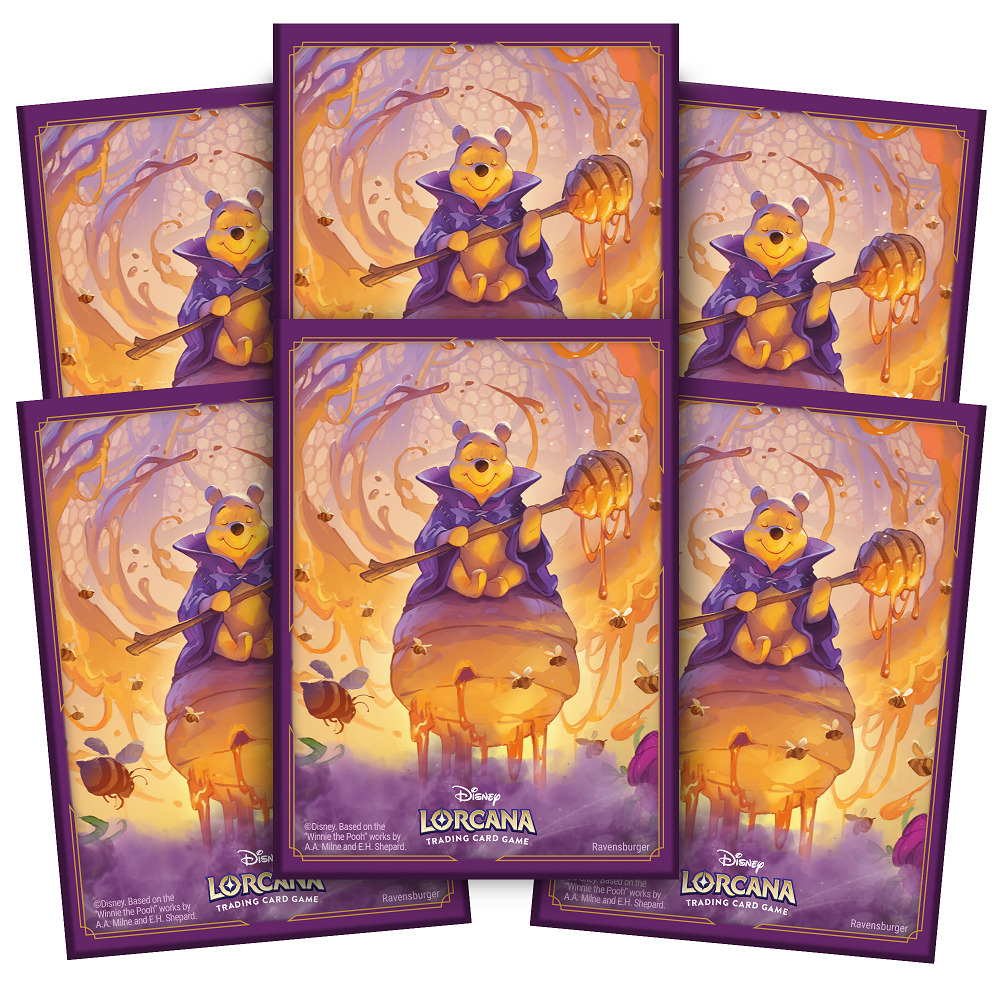 Disney Lorcana: Matte Art Sleeves - "Winnie the Pooh" Azurite Sea 65Ct Card Sleeves Ravensburger