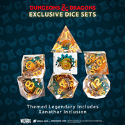 Sirius Dice: D&D Xanathar's Treasure - Mystery Bag 7-Die RPG Set w/Coin & Dice Bag Dice & Gaming Accessories Sirius Dice