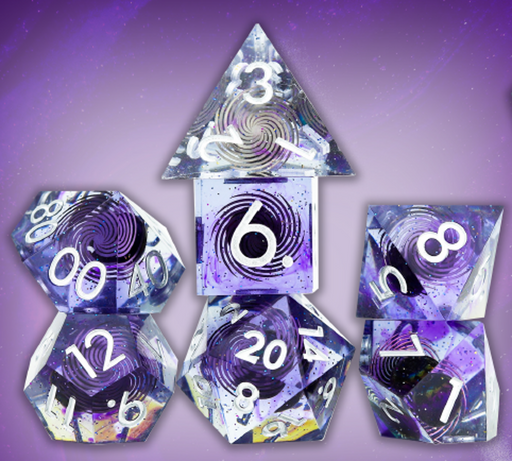 Sirius Dice: 7-Die Dice Set - Midnight Dice & Gaming Accessories Sirius Dice