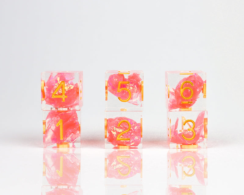 Sirius Dice: Sharp-Edged 6D6 Die Set - Flamingo Dice & Gaming Accessories Sirius Dice