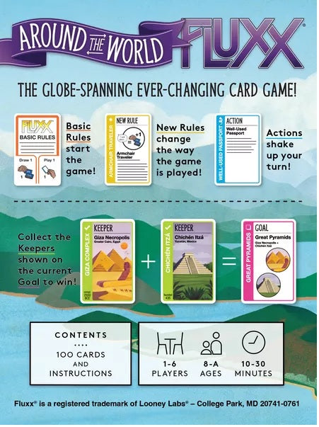 Fluxx: Around the World Board Games Looney Labs   