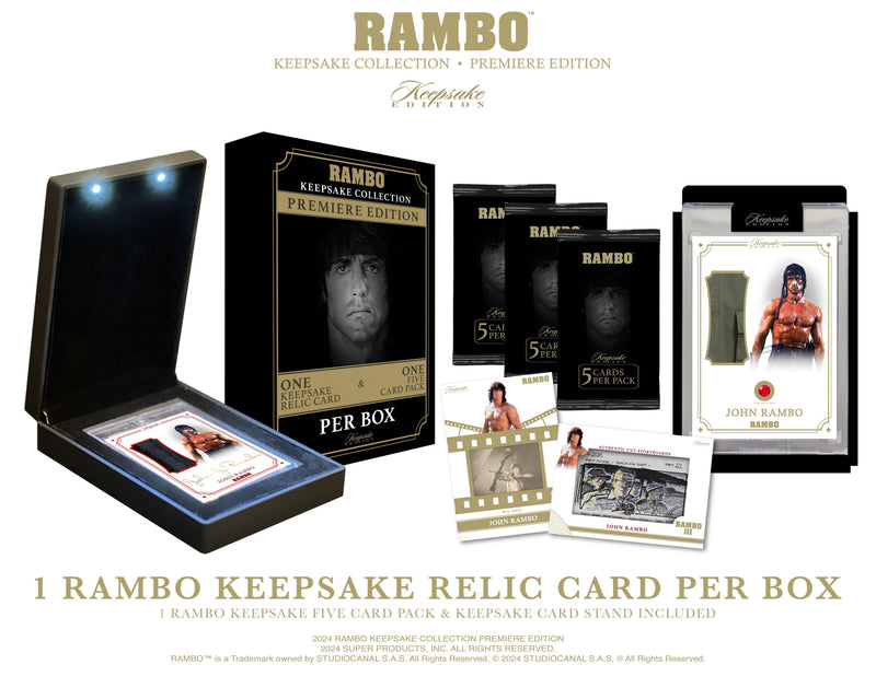 Keepsake: RAMBO Collection Premier Edition Box 2024 Collectible Trading Cards Keepsake