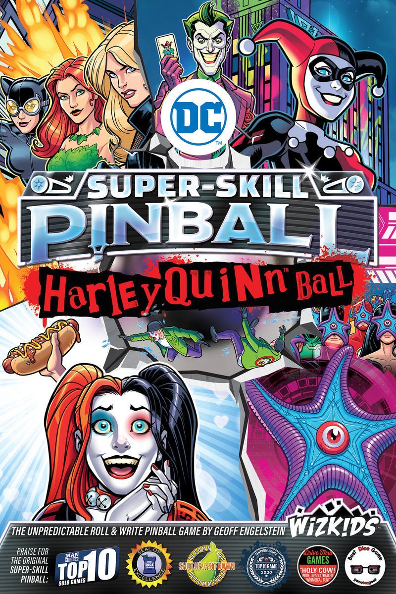 Super-Skill Pinball: DC Harley Quinn Ball Board Games Wizkids Games