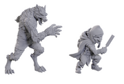 Critical Role Unpainted Miniatures: W23 Chetney Pock O'pea & Werewolf Unpainted Miniatures WizKids