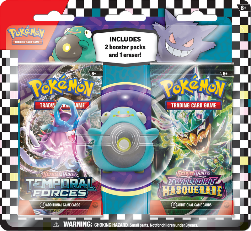 Pokémon: Back to School Eraser Blister 2024 (Bellibolt) Pokemon Sealed Pokémon   