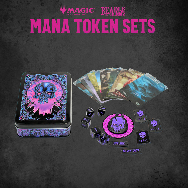 Beadle & Grimm's: Token Set MTG Black Mana Dice & Gaming Accessories Beadle & Grimm's