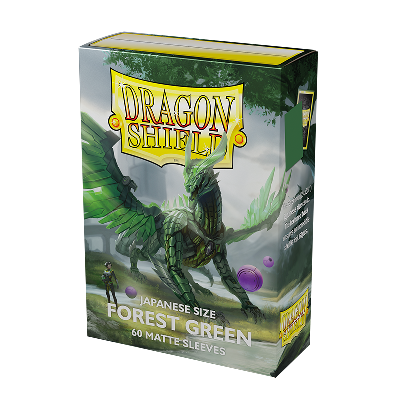 Dragon Shield: Japanese Size Sleeves - Matte Forest Green 60Ct