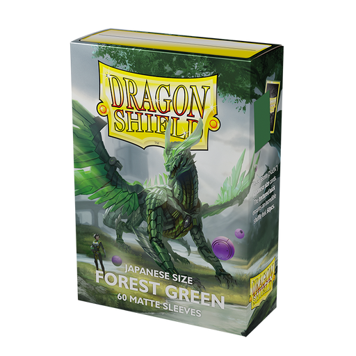 Dragon Shield: Japanese Size Sleeves - Matte Forest Green 60Ct Card Sleeves Dragon Shield