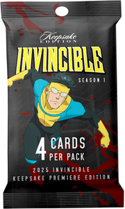Keepsake: INVINCIBLE Season 1 Premier Hanger Pack Edition 2025 Collectible Trading Cards Keepsake