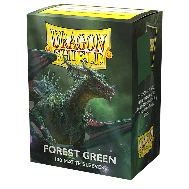 Dragon Shield: Matte Sleeves - Forest Green 100Ct Card Sleeves Dragon Shield