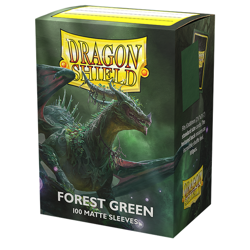 Dragon Shield: Matte Sleeves - Forest Green 100Ct Card Sleeves Dragon Shield