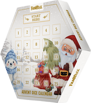 FanRoll: Advent Dice Calendar (2026) Board Games Metallic Dice Games