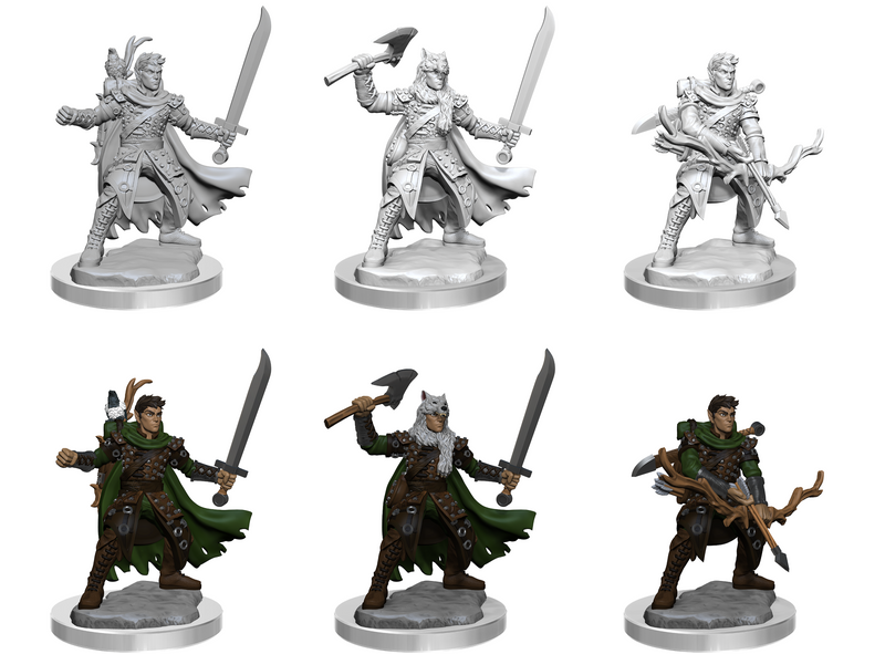 D&D Frameworks: W2 Half-Elf Ranger RPG Miniatures WizKids   