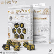Q-Workshop: Hufflepuff Black/Yellow 7-Die Set Dice & Gaming Accessories Q Workshop