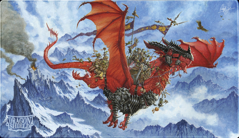 [PREORDER Q2] Dragon Shield: Playmat + Tube - "The Raid" Artist Signature Series Card Supplies & Accesories Dragon Shield