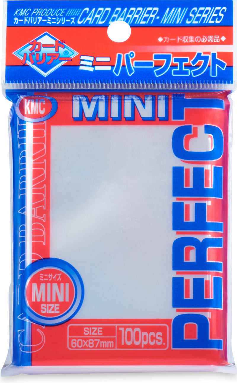 KMC: Perfect Mini Size Sleeves - Top Load 100Ct (60mm x 87mm) Card Sleeves KMC Sleeves