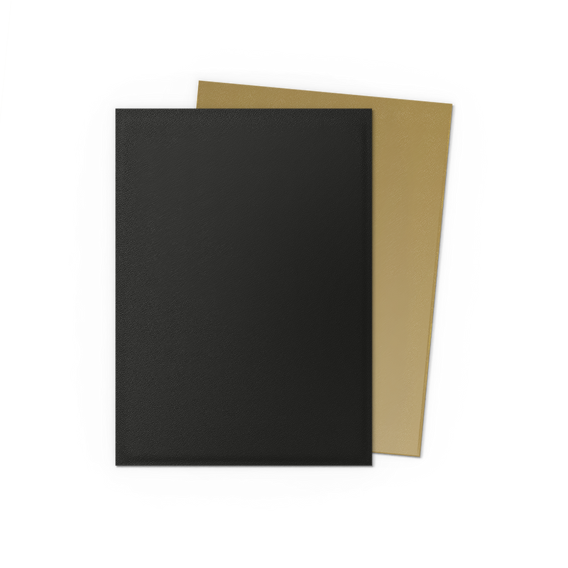 Dragon Shield: Dual Matte Sleeves - Black & Gold 100Ct Card Sleeves Dragon Shield