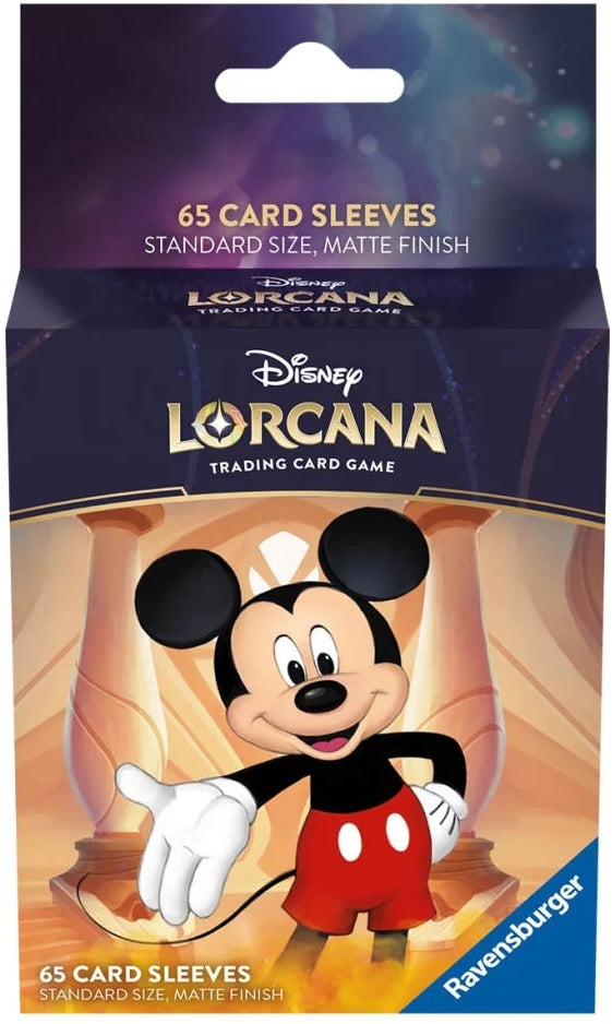 Disney Lorcana: Matte Art Sleeves - "Mickey Mouse" The First Chapter 65Ct Card Sleeves Ravensburger