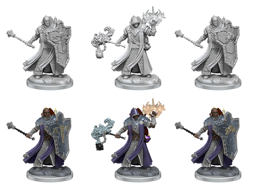 D&D Frameworks: W1 Human Cleric Male RPG Miniatures WizKids