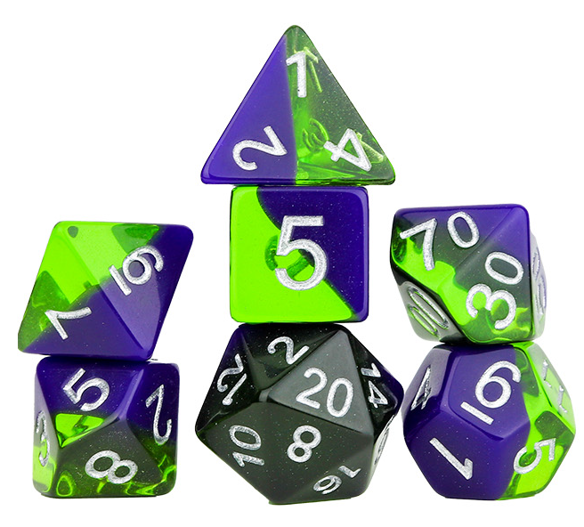 Sirius Dice: 7-Die Dice Set - Sea Glass Dice & Gaming Accessories Sirius Dice