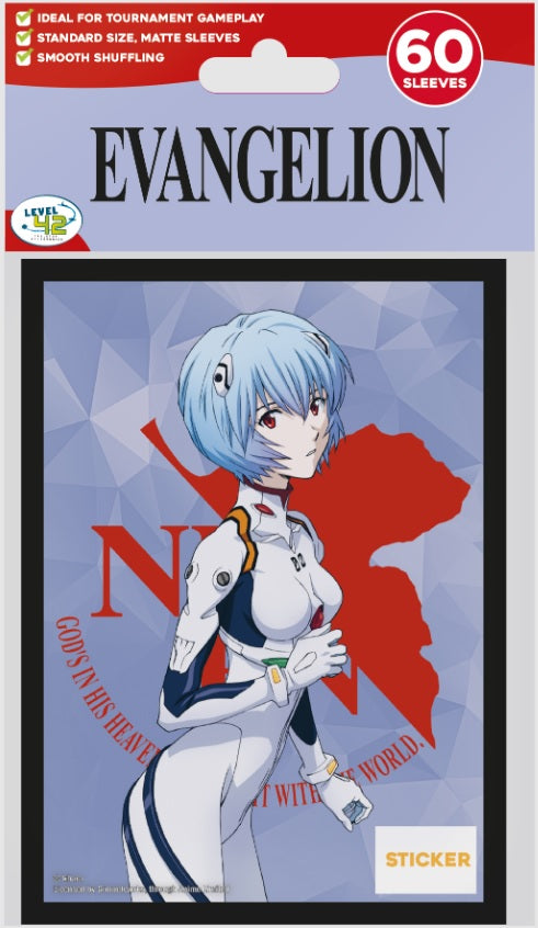 Player's Choice: 60Ct Standard Deck Protectors Evangelion Rei Card Sleeves Player's Choice