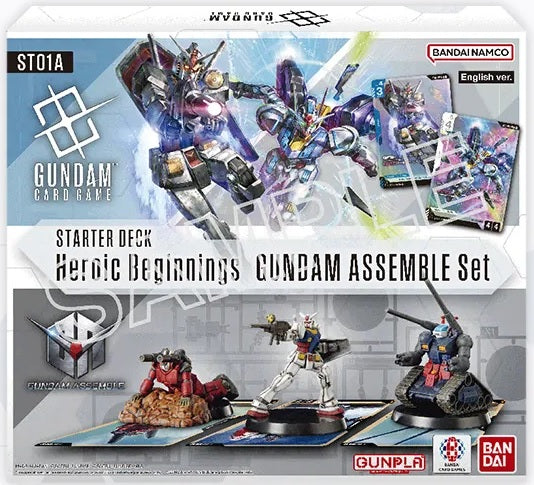 Gundam Card Game: Starter Deck + Gundam Assemble - Heroic Beginnings [ST01A] (Limit 1 Per Person) Gundam Card Game Sealed Bandai
