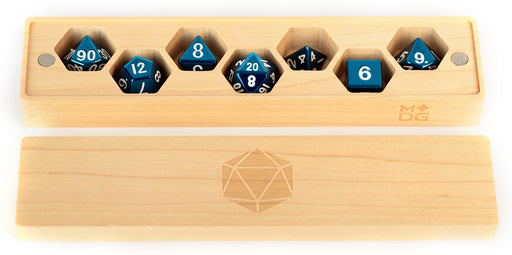 FanRoll: Premium Wood Dice Vault - Maple Dice & Gaming Accessories Metallic Dice Games